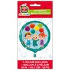 Cocomelon Round Foil Balloon - 18" (1 Pc.) - Easy to Inflate Colorful Balloon, Ideal Party Supplies for Cocomelon Themed Parties, Birthdays, Baby Shower & More