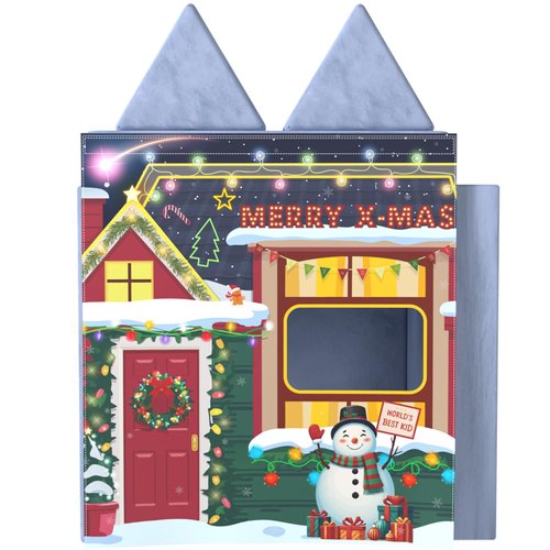 DLOREUK Play Panel for Kids Play Couch Foam Sofa Childrens Home Play Modular Couch (Sofa not Included) - Christmas Edition