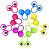 JOVITEC 48 Pcs Eye Finger Puppets Toys Set Eyeball Rings Eye on Rings for Kids Googly Wiggly Eyeball Finger Puppet Party Favors for Boys Girls Classroom Prize Exchange, 5 Colors