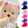Vaguelly 6pcs Miniature Baseball Caps Mini Doll Hats Bottle Hats Party Dress Hat for DIY Crafts Hair Accessories Dollhouse Decoration