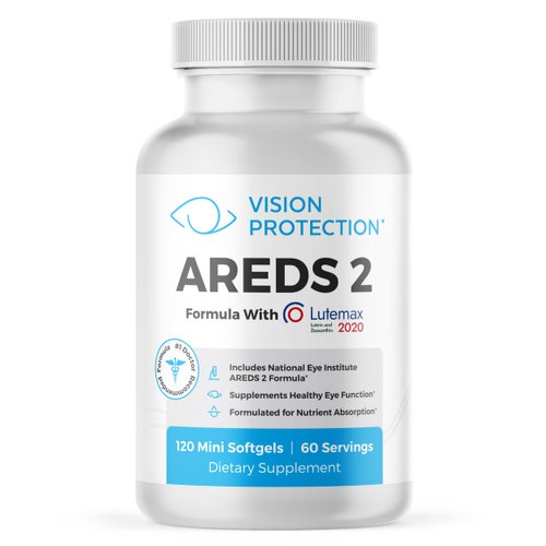 Vision Protection AREDS 2 Eye Vitamin &amp; Mineral Supplement for Ocular Health, Lutemax 2020 with N...