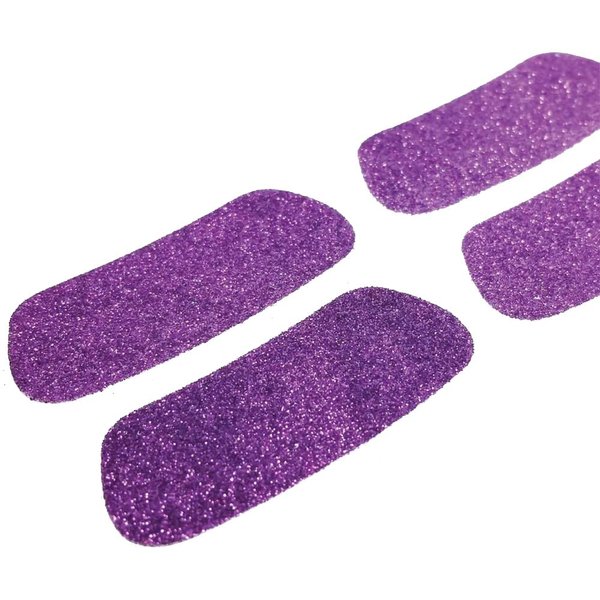 Anderson's Solid Purple Glitter EyeBlacks, 4 Pairs per Package, Wearables, Tattoos, Cheek Cheers, Fan Gear, Sports Fan Gear,School Spirit, Football Cheerleader Accessories, Homecoming