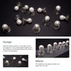 TUUXI 84 Pcs Spiral Hair Pins Hair Pearls Hair Jewelry Hair Twister Screws for Women Bun Wedding Bridal Bridesmaids Prom