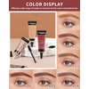 Waterproof Eyebrow Gel Light Brown,Sweat-Proof Longwear Strong Hold Tinted Brow Gel, Vegan,Cruelty-Free, Brow Glue Mascara for Eyebrows with Eyebrow Brush, Enhance Eye Brows Filler Makeup for Women-03