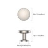 Asidrama 10 Pack Brushed Satin Nickel Kitchen Cabinet Knobs Dresser Knobs Drawer Knobs Cabinet Hardware Zinc Knobs for Dresser Drawers