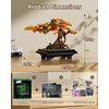 Muiurple Bonsai Tree Building Sets, Four Season Cherry Bonsai Tree Building Kit, Artificial Plant Decor for Home, Mother's Day Present for Her, Xmas Gifts for Adults Girls&Boys (493pcs)