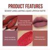 SWETIYOU Matte Liquid Lipstick Makeup Set, 3Pcs Long Lasting Smudge Proof Lip Gloss Set, High Pigmented Velvety Nude Red Lip Stain Lip Makeup Gift Sets for Girls and Women