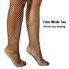 JarseHera Fishnets Thigh High stockings Silicone Lace Top Tights Stay Up Sheer Nylon Hosiery (1 Pair Black, L/XL)