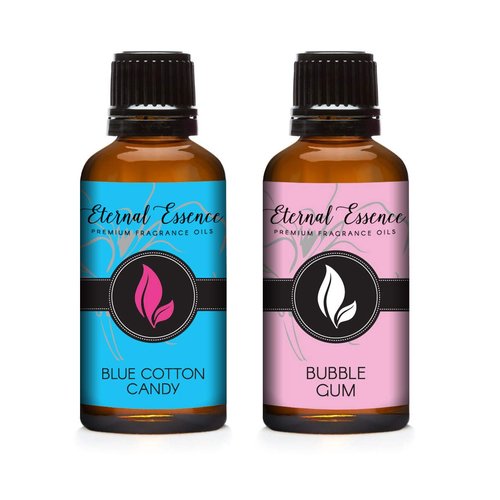 30ML - Pair (2) - Eternal Essence - Blue Cotton Candy & Bubble Gum - Premium Fragrance Oil Pair - 30ML