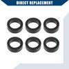 Hihaha 16636-0B010 Fuel Injector Seal O-Ring for Nissan Frontier 1999-2004 / Injector Lower Insulator/Durable / 6 Pcs Black