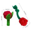 Stuffed Dog Toy Squeak Plush Rose Flower Puppies Teething Toy Interactive Chew Toy for Dogs Improves Pet Healthy plush rose flower dog toy squeak cute chew toy for chewers multifunctional dog chewing