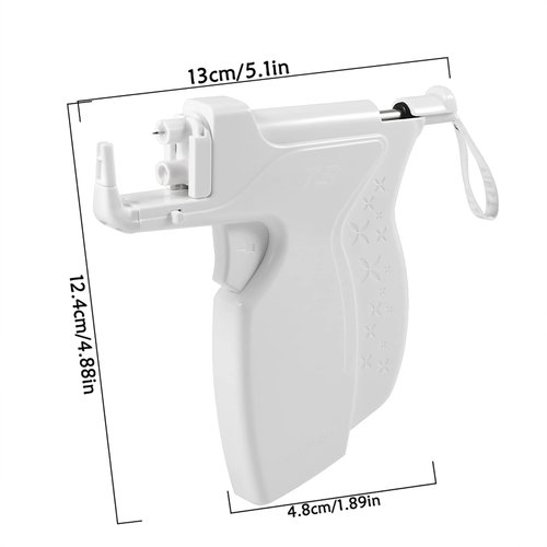 CHUANCI Reusable T3 Self Nose Piercing Gun, A New Generation Of Safer Household Ear Piercing Kit Without Pain And Safe, For Salon And Home Piercing, Suitable For Both Men And Women (1PC Gun)