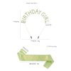 Kamirola Queen Sash & Rhinestone Tiara Set Green for Women Birthday Decoration Kit Rhinestone Headband for Girl Glitter Crystal Hair Accessories for Party(TR36)
