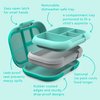 Bentgo Kids Chill Leak-Proof Lunch Box - Included Reusable Ice Pack Keeps Food Cold; 4-Compartment Bento Lunch Container; Microwave/Dishwasher Safe; 2 Year Manufacturer's Warranty (Aqua)