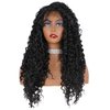 Wiginway Synthetic Lace Front Long Afro Kinky Curly Wigs For Women Black With Babyhair Lace Front Wigs