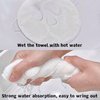 Generic Towel Mask Reusable, Face Towel Mask for Steamer, 2 PCS, Facial Mask Hot Cold Compress, Moisturizing Mask, 3 Holes and One Hole