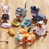 6pack Party Favors Mini Cats Building- Compatible with Lego Cute Animal, Adorable Animals Building Sets, Party Favors Birthday Gift for Kids 8-12 (773 PCS)