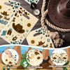 K1tpde 50PCS Cowboy Party Favor Bags for Kids Western Theme Cowboy Candy Bag Bulk with Handles Blue Cowboy 1st Plastic Gift Bag for Boys My First Redeo Party Favors Cowboy Theme Western Party Supplies