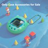 JCHPINE Silicone Cover Case for Tamagotchi Connection Virtual Reality Pet, Screen Protector for Tamagotchi Connection Electronic Pet Accessories (Silicone Case and Screen Film) (Teal)