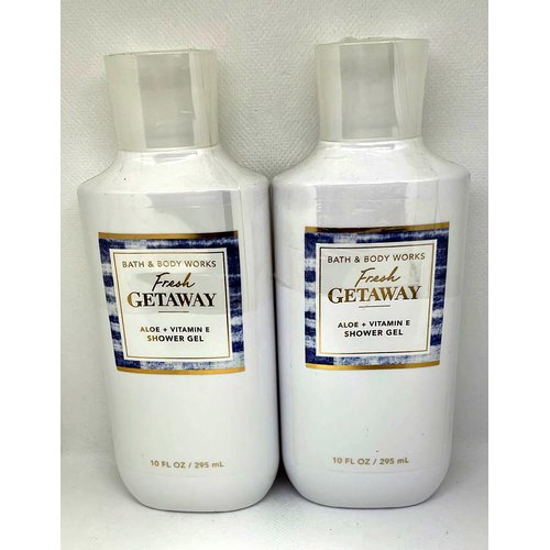 Bath and Body Works Fresh Getaway Shower Gel Gift Sets For Women 10 Oz 2 Pack (Fresh Getaway)