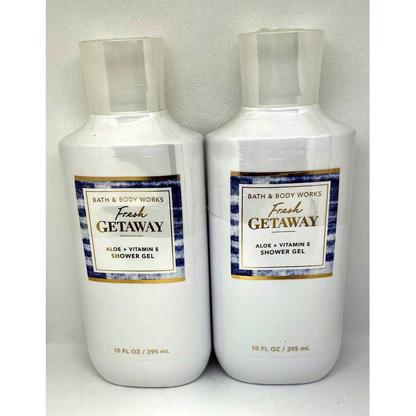 Bath and Body Works Fresh Getaway Shower Gel Gift Sets For Women 10 Oz 2 Pack (Fresh Getaway)