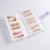 120 Slots Nail Stickers Storage Book Empty Nail Stickers Album Holder Photo Collection Book Water Decals Display Showing Shelf Binder Stencils Collecting Card Case Manicure Tools (Lvander)