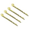 MAHAVIMOKSA 55mm Bobby Pins Hair Clips with Glue On Flat Pads for DIY Craft (Gold-100pcs)