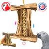 1547 Natural Helix Bonka Bird Toys Cardboard Shredder Vine Parrot Parrotlet Conure Cockatiel Beak