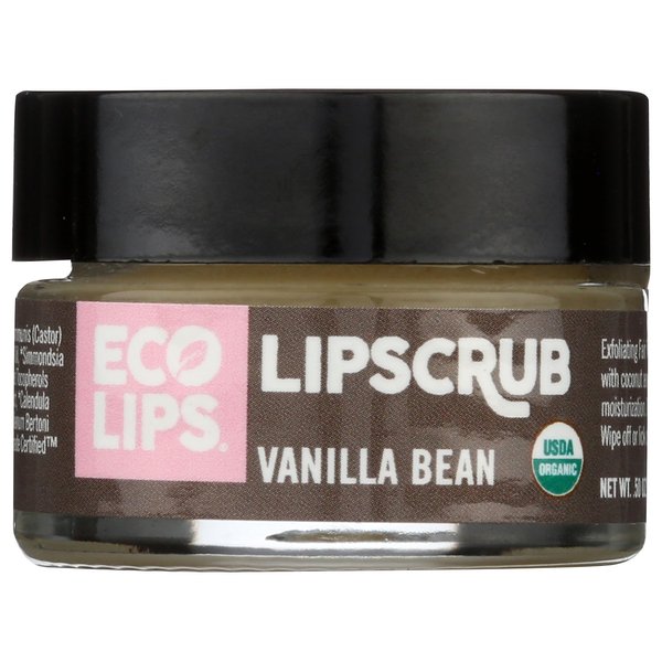 Ecolips Ecolips Organic Lip Scrub, Vanilla Bean, 0.5 Ounce