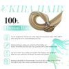 Ukira Blonde Clip in Hair Extensions Real Human Hair, 18 Inch 70g 7pcs Balayage Hair Extensions Mixed Bleach Blonde Ntural Straight Blonde Remy Human Hair Extensions Clip ins for Women