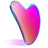 Nuanchu Stainless Steel Gua Sha Facial Tools Guasha for Face Metal Gua Sha Tighten Skin Massage Guasha Beauty Tool for Body Eyes Neck Massager with Travel Pouch Skin Care Gifts (Rainbow Color)
