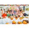 TF Girly Friendsgiving Party Decorations with Hanging Swirls, Pink Glitter Friendsgiving Decorations for Girl Home Office, Friendsgiving Banner, Thanksgiving Decorations for Mantel Fire Place Party