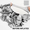 PartyWoo Metallic Silver Balloons, 140 pcs Silver Metallic Balloons Different Sizes Pack of 18 Inch 12 Inch 10 Inch 5 Inch Silver Balloons for Balloon Garland Arch as Party Decorations, Silver-G102