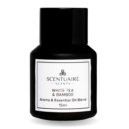 Scentuaire 15ml White Tea & Bamboo Aroma Oil for Scent Diffusers | Diffuser Oil Refill | Premium Essential Oil Fragrance Blend