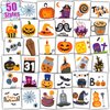 Partywind Individually Wrapped Sheets Halloween Tattoos for Kids Treats, Halloween Party Supplies Favors Decorations, Halloween Games for Boys and Girls (50 Sheets)