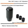 iJDMTOY Glossy Black Real Carbon Fiber Shift Knob Compatible with Most Car 6-Speed, 5-Speed, 4-Speed Manual or Automatic, etc