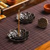 SLKIJDHFB Incense Burner - Incense Stick Holder 5 Incense Holes with Detachable Ash Catcher