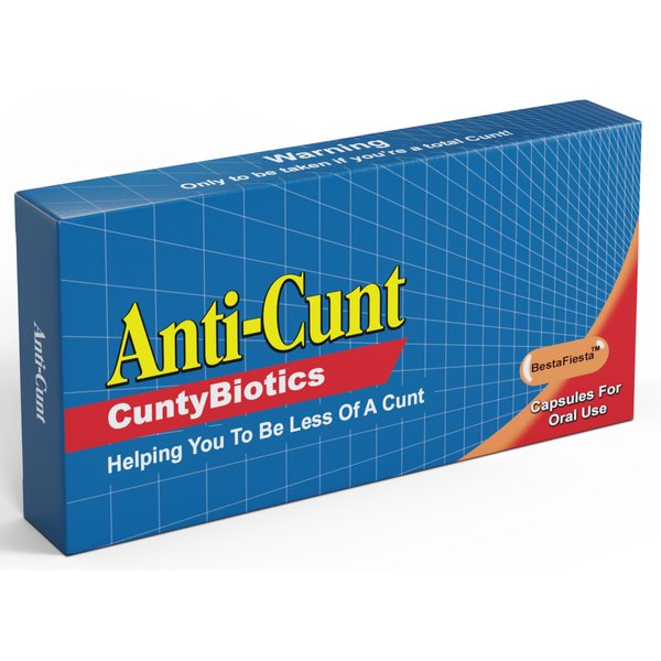 Gag Gifts for Men Funny Gifts Prank Pill Box Gifts for Men Christmas Gifts Funny - Prank Gift Birthday Gift for Dad Brother Friend Presents for Men Empty Prank Gift Box Fill It with Candy (Anti-C*nt)
