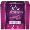 Poise Impressa Incontinence Bladder Support for Women, Bladder Control, Size 2, 21 Count (Packaging May Vary)