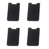 4 Pieces Phone Card Holder Phone Wallet Stick Card Holder Stretchy Lycra Wallet Pocket Credit Card ID Case Pouch(Black)