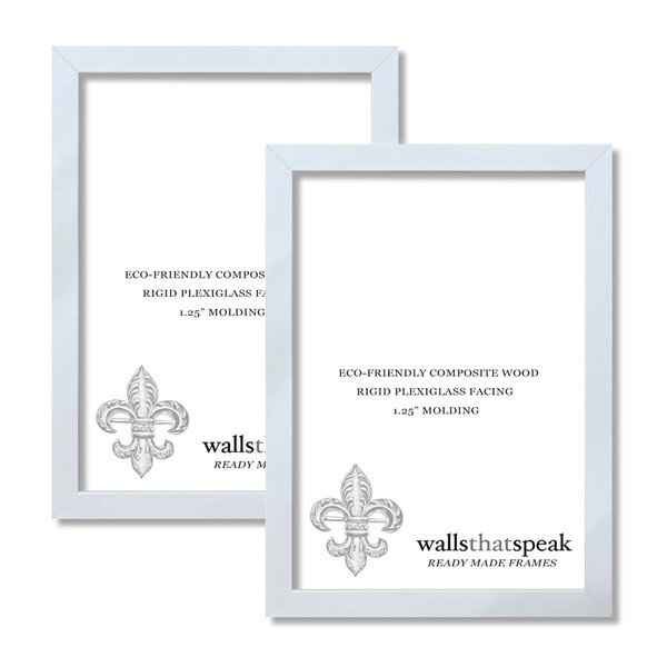 wallsthatspeak 20x25 White Picture Frame for Puzzles Posters Photos or Artwork (2-Pack)