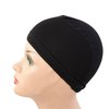 Bamboo Fiber Wigs Cap Soft Breathable Fiber Wigs Cap with Adjustable Strap Wig Liner Cap for Wig (Black)