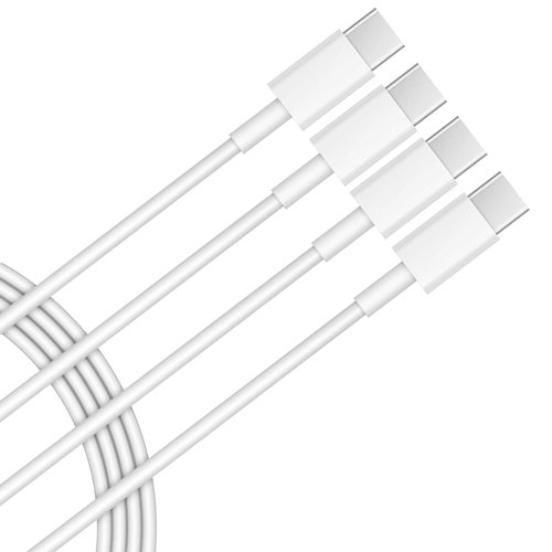 Tek Styz PRO 2Pack USB-C 50W/5A Compatible with Asus ROG Phone 7 Ultimate for 5Gbps Data and Hi-Powered Charging Cable (White 1.5M/5ft)