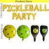 49 Pieces Pickleball Party Decorations Pickleball Balloon Arch Birthday Party Supplies Pickleball Racket Balloons Latex Balloons for Pickleball Theme Birthday Party Sports Baby Shower Party (Gold)
