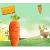 JOSON Orange Imitation Carrot Pillow, Children's Sleeping Pillow Doll, Plush Toy pad, Used for Bedroom, Sofa and Office Decoration （17.7inch）