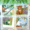 Avezano Safari Happy Birthday Banner Jungle Animals Happy Birthday Backdrop Jungle Animal Theme Birthday Party Decorations Safari Happy Birthday Party Supplies 70.8 x 43.3 Inch