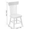 VBESTLIFE Dollhouse Chair, Miniature Furniture Model Wooden Dining Chair Furniture for 1:12 Doll House Accessory Dollhouse Accessories (White)