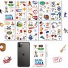 Baseball Temporary Tattoos,10 Sheets Sports Themed Birthday Party Supplies Waterproof Fake Baseball Tattoos for Baseball Sports Themed Party Decoration Gift Birthday Party Bag Fillers Boys Girls Kids