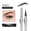 Easilydays Micro Eyebrow Pencil, Ultra-Fine Tip Liquid Eyebrow Pen, Natural Extra Fine Waterproof Brow with Two Tipped Micro-Fork, Smudge-proof Long Lasting, High Pigmented Black Eye Liner, 02 Black