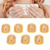 Jiawu Glowing NFC Nail Stickers, Smart LED Light Source NFC Nail Art Tips Lighting for Mobile Phone